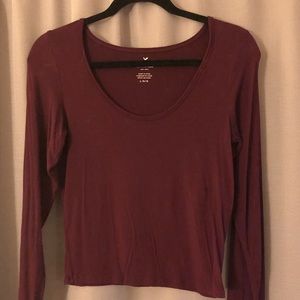 American Eagle long sleeve crop top